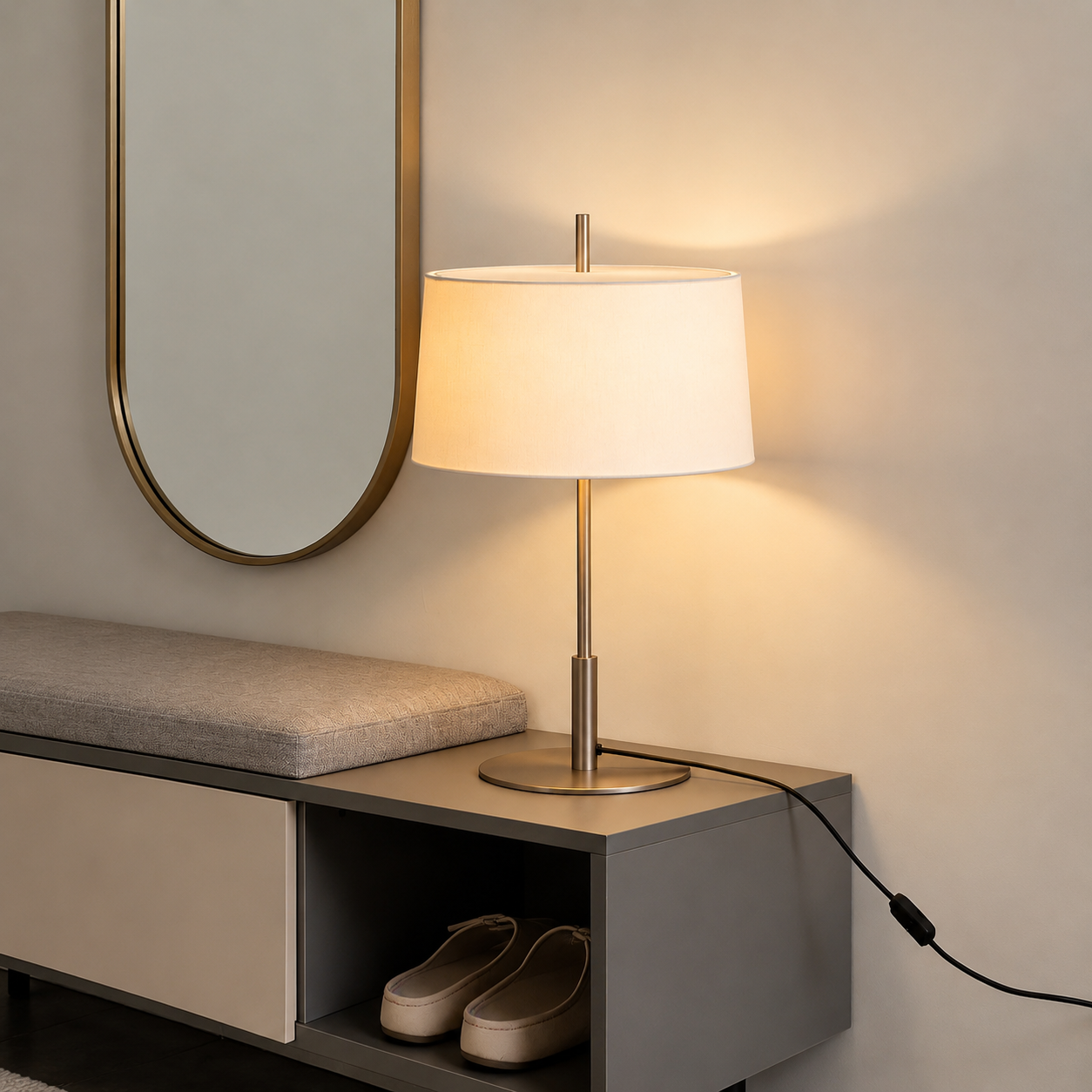 Modern Fabric Table Lamp