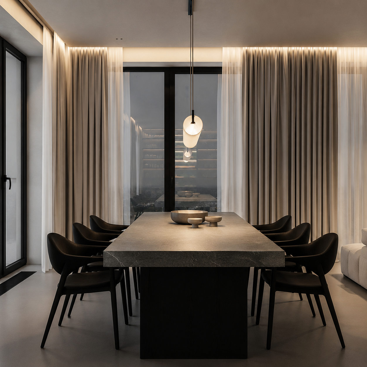 Minimalist Linear Dining Pendant