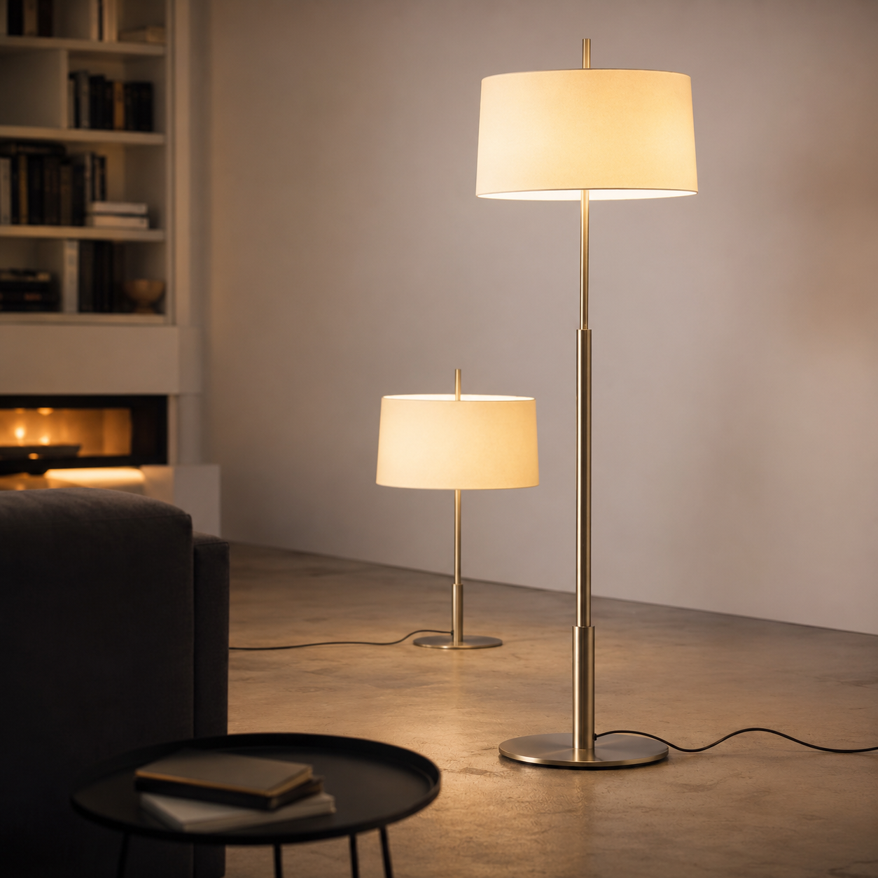 Modern Fabric Floor Lamp