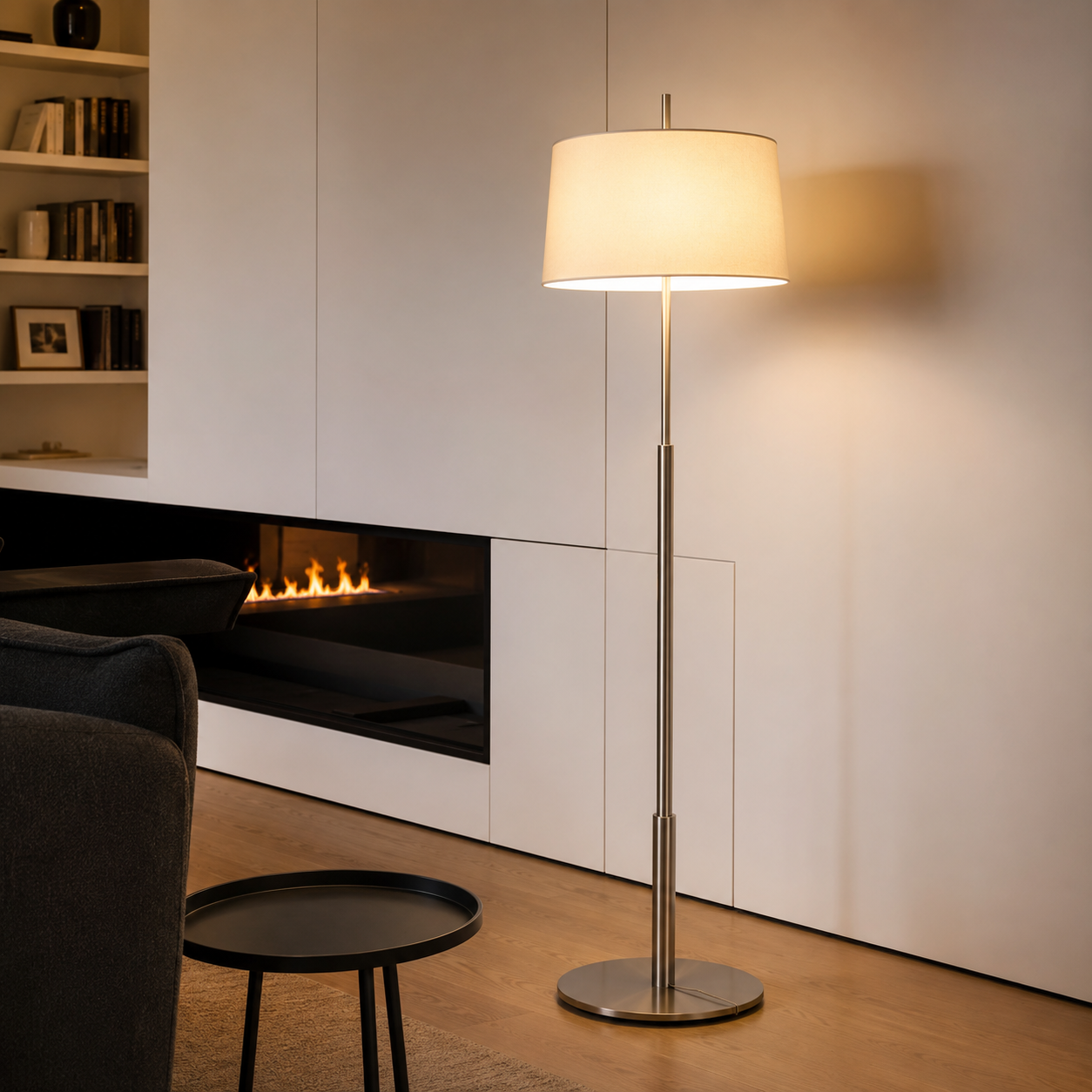 Modern Fabric Floor Lamp