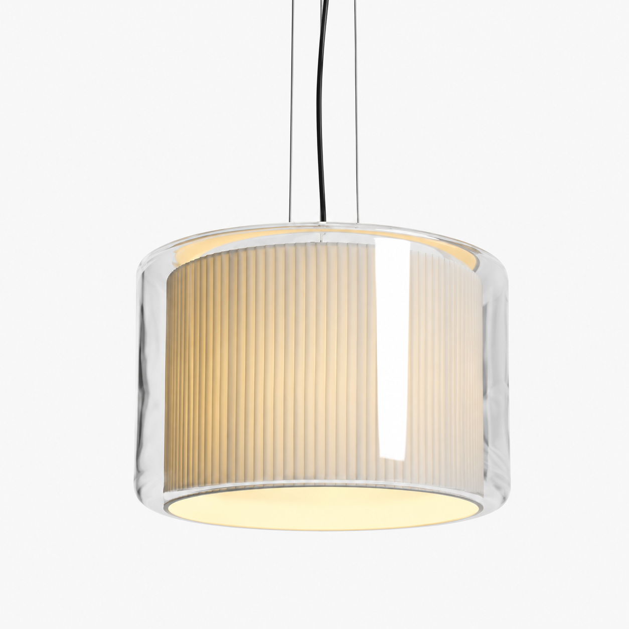 Nordic Pleated Glass Pendant Light
