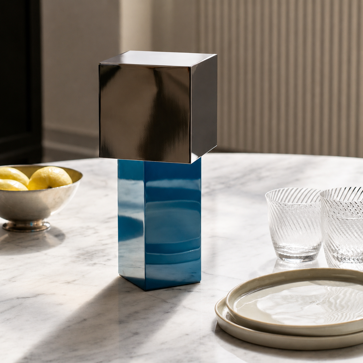 Colour-Block Rechargeable Table Lamp