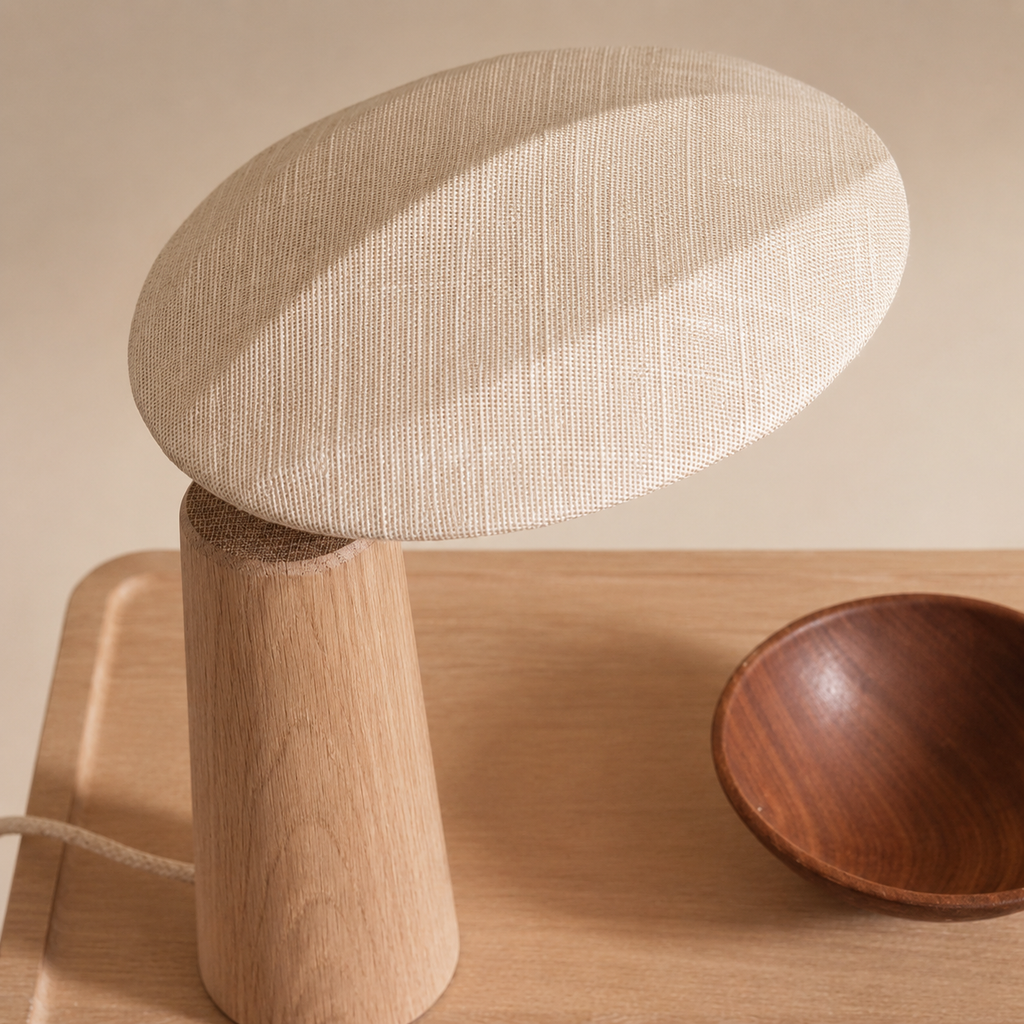 Retro Solid Wood Table Lamp