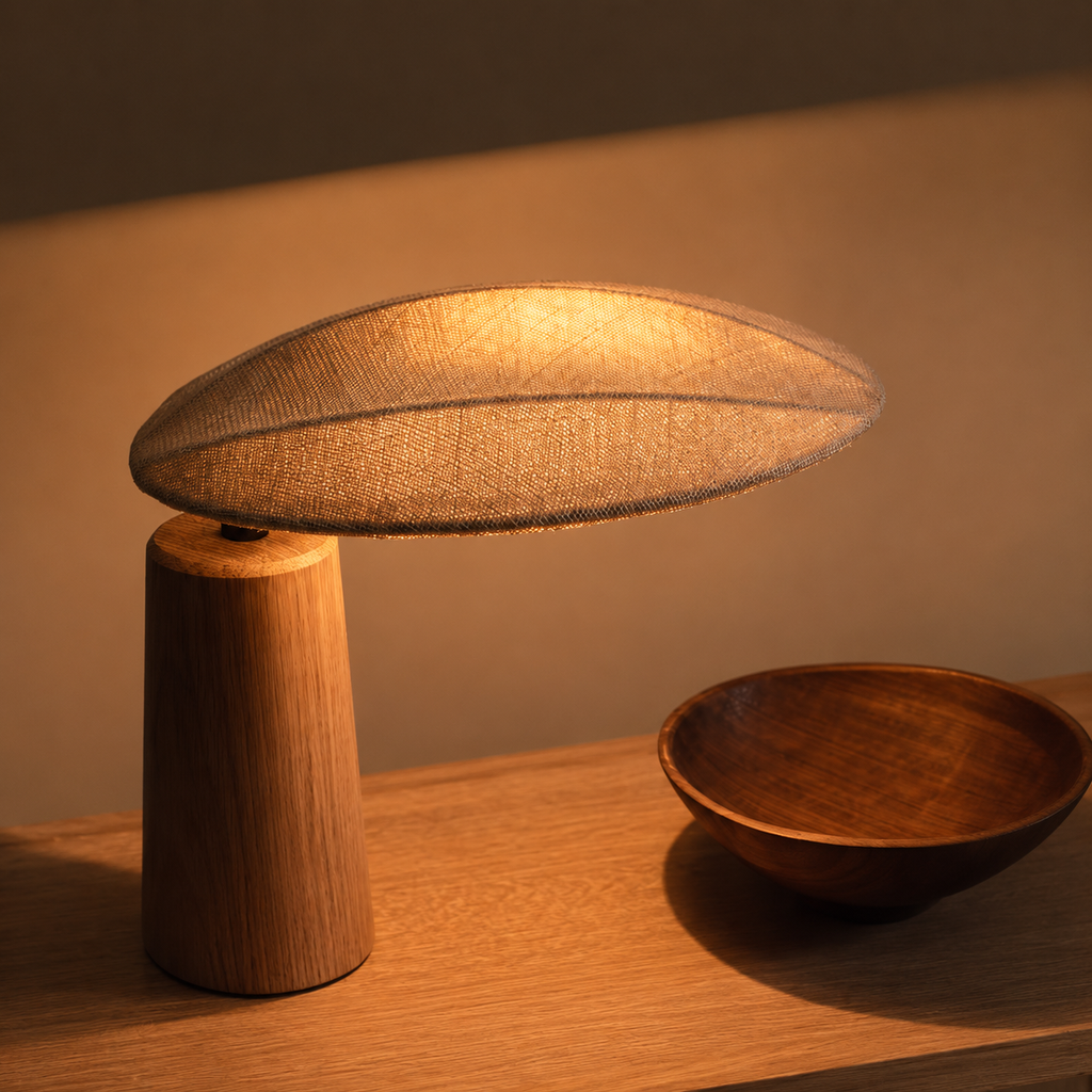 Retro Solid Wood Table Lamp