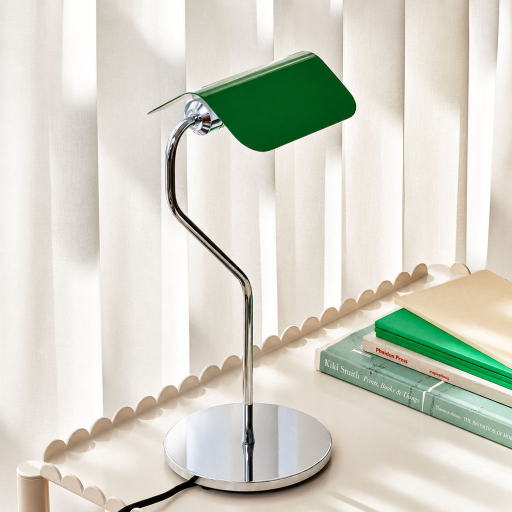Modern Metallic Desk/Table/Clip Lamp
