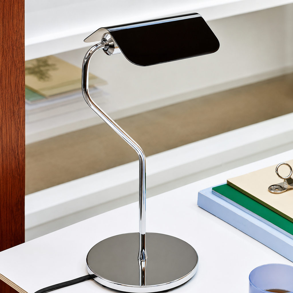 Modern Metallic Desk/Table/Clip Lamp
