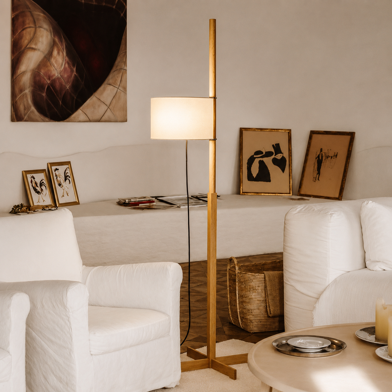 Adjustable Wood Floor Lamp image 3