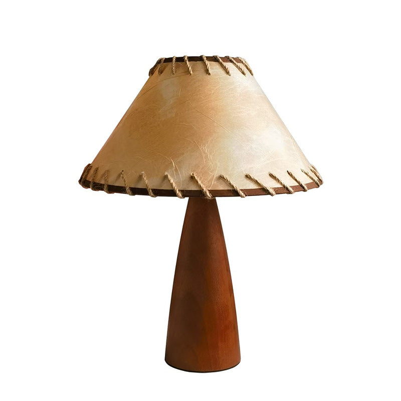 Solid Wood Paper Shade Table Lamp