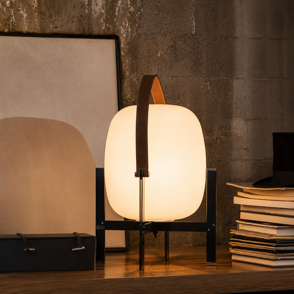 Nordic Leather Table Lamp
