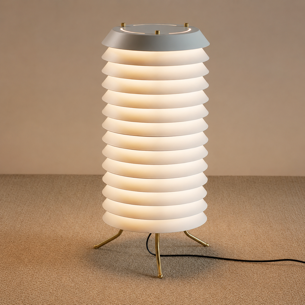 Multi-Layer Retro Floor Lamp image 1