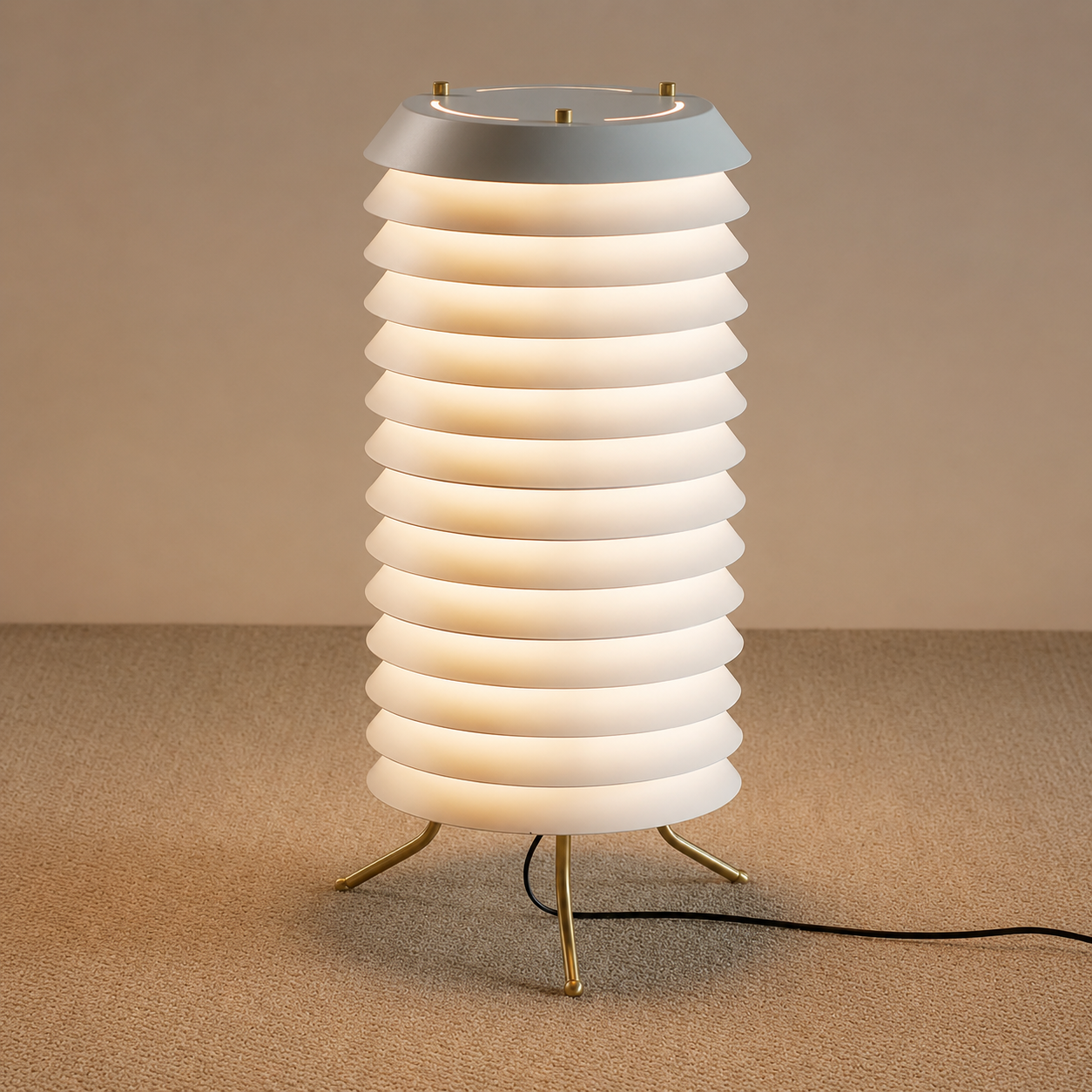 Multi-Layer Retro Floor Lamp image 1