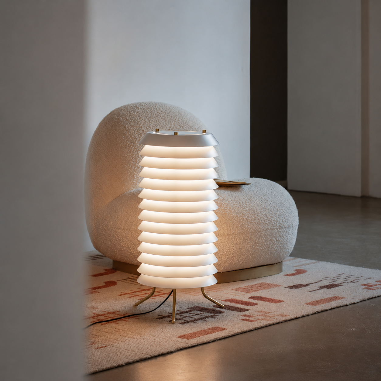 Multi-Layer Retro Floor Lamp image 2