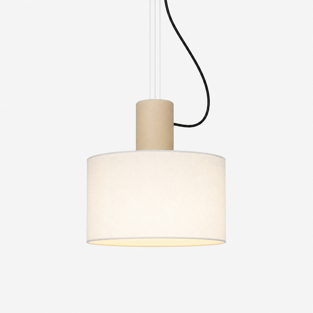 Vintage Fabric Pendant Light image 2