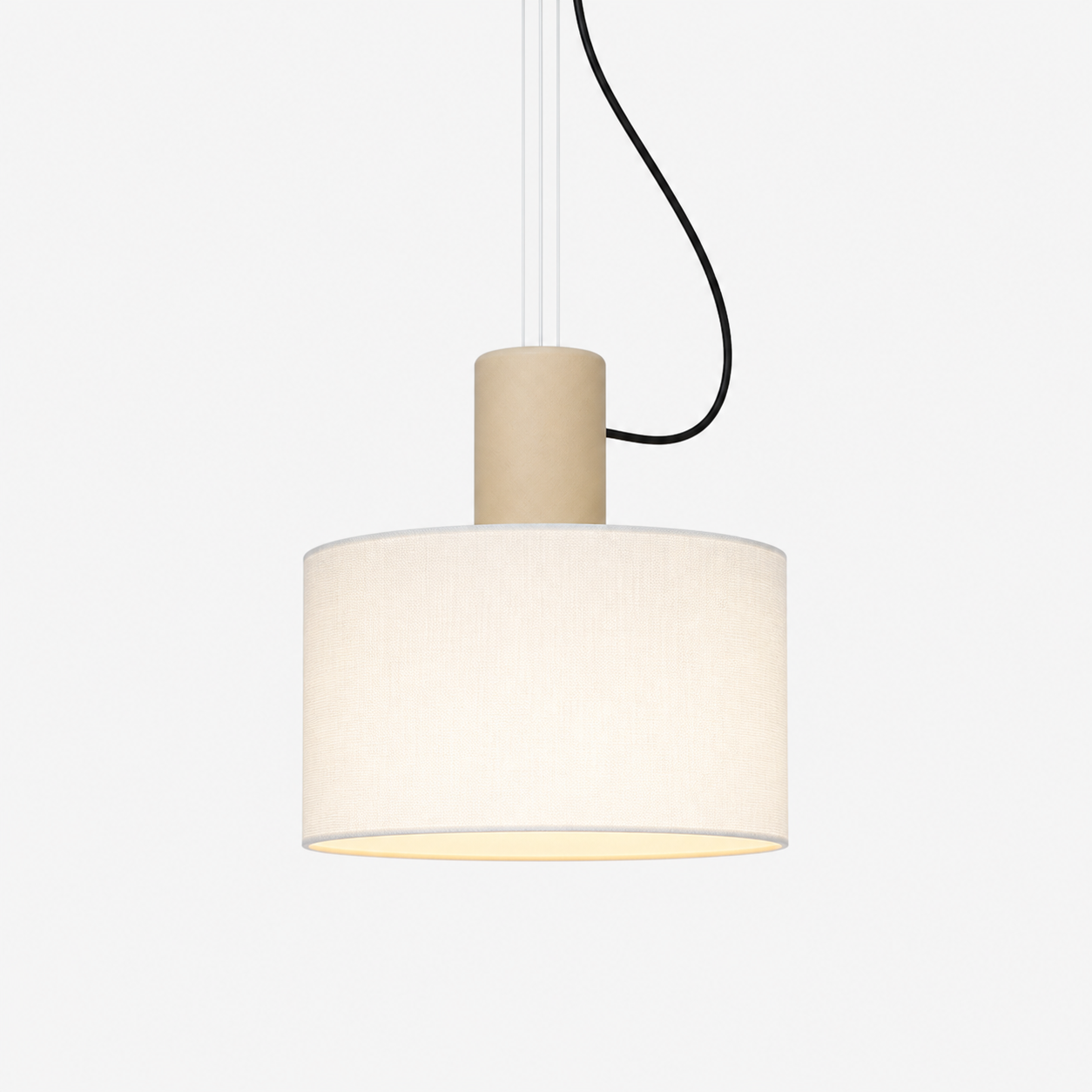 Vintage Fabric Pendant Light image 2