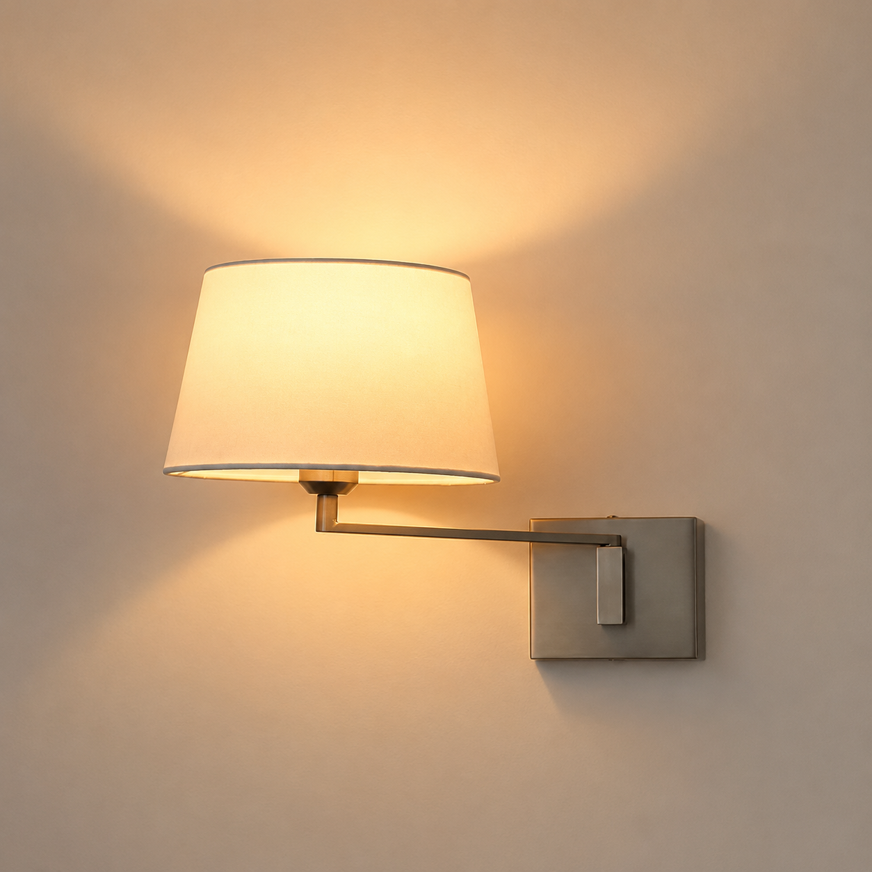 Rotatable Fabric Shade Wall Lamp image 1