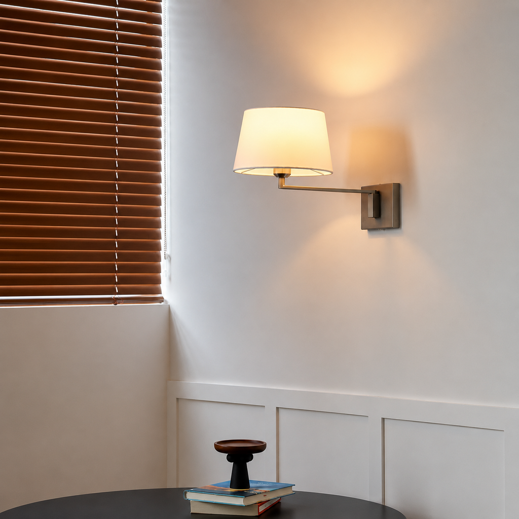 Rotatable Fabric Shade Wall Lamp image 2